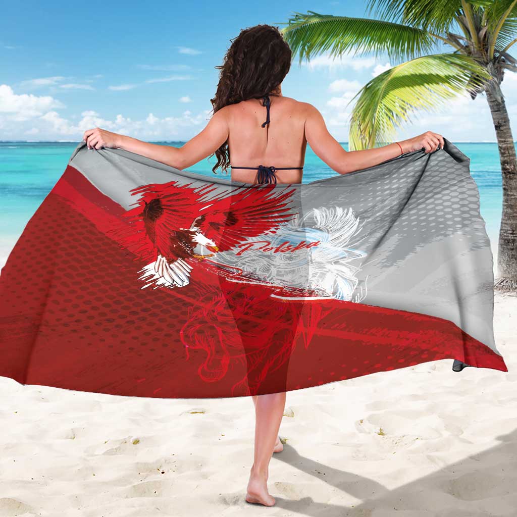 Poland Eagle and Winged Hussar Sarong Grunge Sporty Style