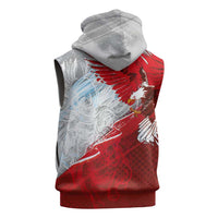 Poland Eagle and Winged Hussar Sleeveless Hoodie Grunge Sporty Style