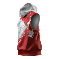 Poland Eagle and Winged Hussar Sleeveless Hoodie Grunge Sporty Style