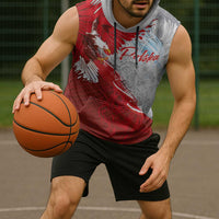 Poland Eagle and Winged Hussar Sleeveless Hoodie Grunge Sporty Style