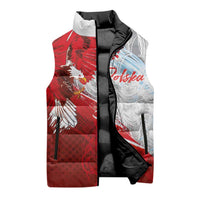Poland Eagle and Winged Hussar Sleeveless Puffer Jacket Grunge Sporty Style
