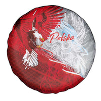 Poland Eagle and Winged Hussar Spare Tire Cover Grunge Sporty Style