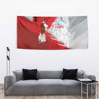 Poland Eagle and Winged Hussar Tapestry Grunge Sporty Style
