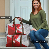 Poland Eagle and Winged Hussar Travel Bag Grunge Sporty Style