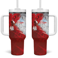 Poland Eagle and Winged Hussar Tumbler With Handle Grunge Sporty Style