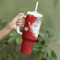 Poland Eagle and Winged Hussar Tumbler With Handle Grunge Sporty Style