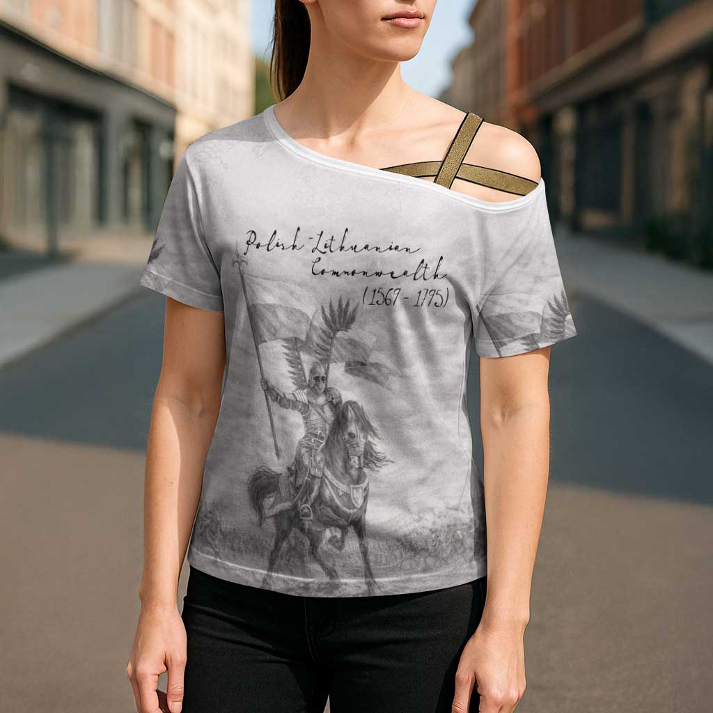 Polish-Lithuanian Commonwealth Cross Shoulder Shirt Winged Hussars-Vintage Style
