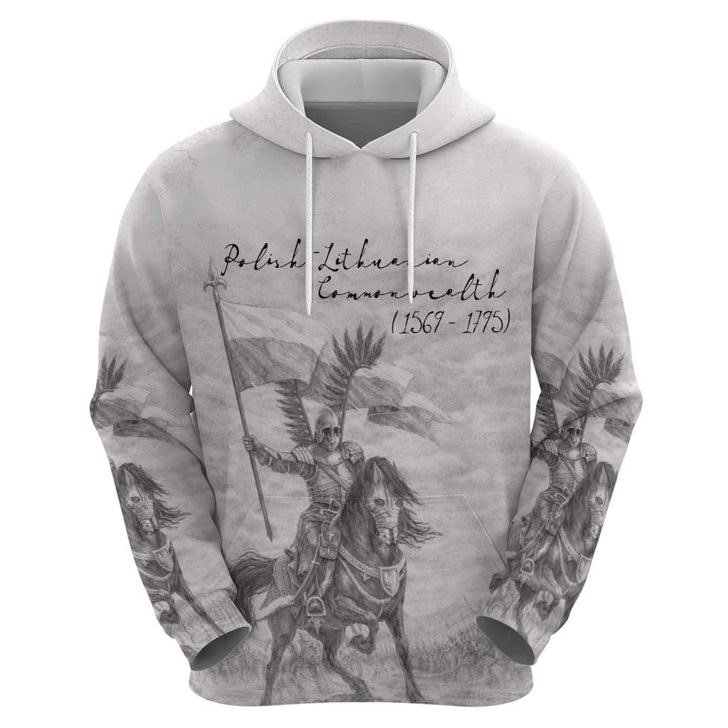 Polish-Lithuanian Commonwealth Hoodie Winged Hussars-Vintage Style
