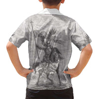 Polish-Lithuanian Commonwealth Kid Hawaiian Shirt Winged Hussars-Vintage Style