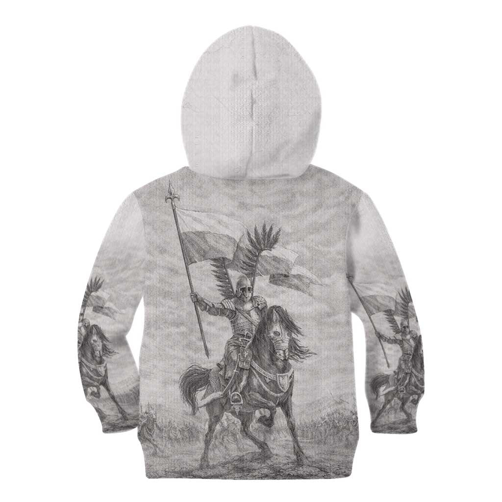 Polish-Lithuanian Commonwealth Kid Hoodie Winged Hussars-Vintage Style
