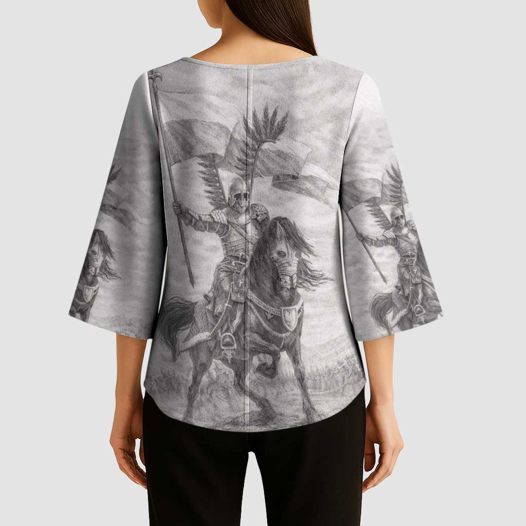 Polish-Lithuanian Commonwealth Kimono Sleeve Blouse Winged Hussars-Vintage Style