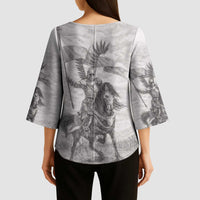 Polish-Lithuanian Commonwealth Kimono Sleeve Blouse Winged Hussars-Vintage Style
