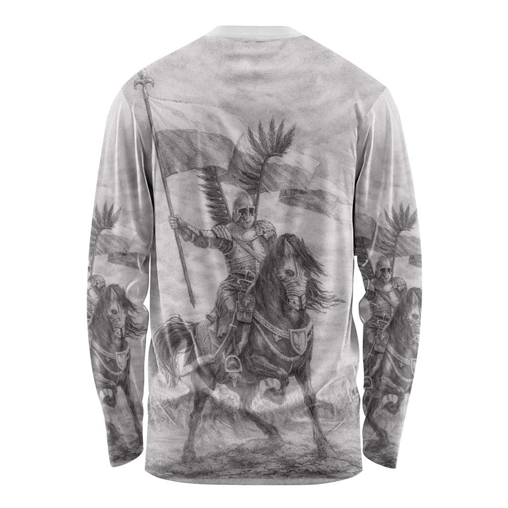 Polish-Lithuanian Commonwealth Long Sleeve Shirt Winged Hussars-Vintage Style