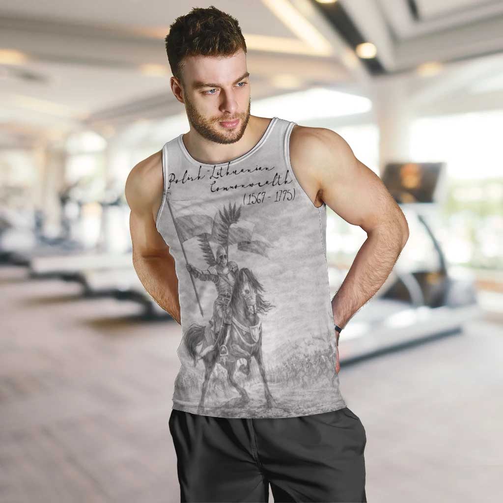 Polish-Lithuanian Commonwealth Men Tank Top Winged Hussars-Vintage Style