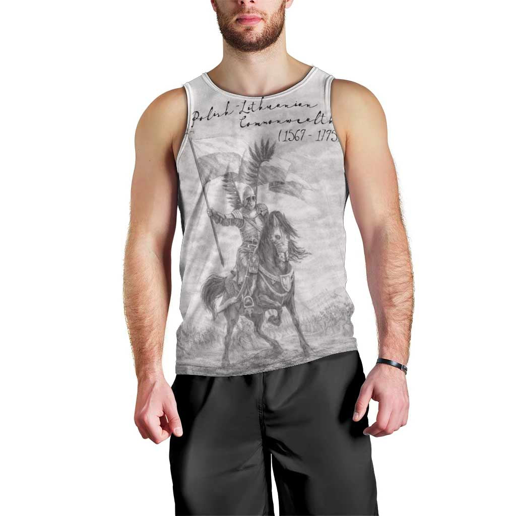 Polish-Lithuanian Commonwealth Men Tank Top Winged Hussars-Vintage Style