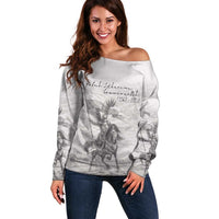 Polish-Lithuanian Commonwealth Off Shoulder Sweater Winged Hussars-Vintage Style