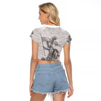 Polish-Lithuanian Commonwealth Raglan Cropped T Shirt Winged Hussars-Vintage Style