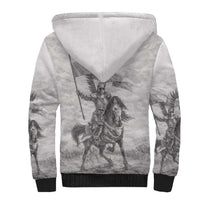 Polish-Lithuanian Commonwealth Sherpa Hoodie Winged Hussars-Vintage Style