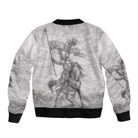 Polish-Lithuanian Commonwealth Sleeve Zip Bomber Jacket Winged Hussars-Vintage Style