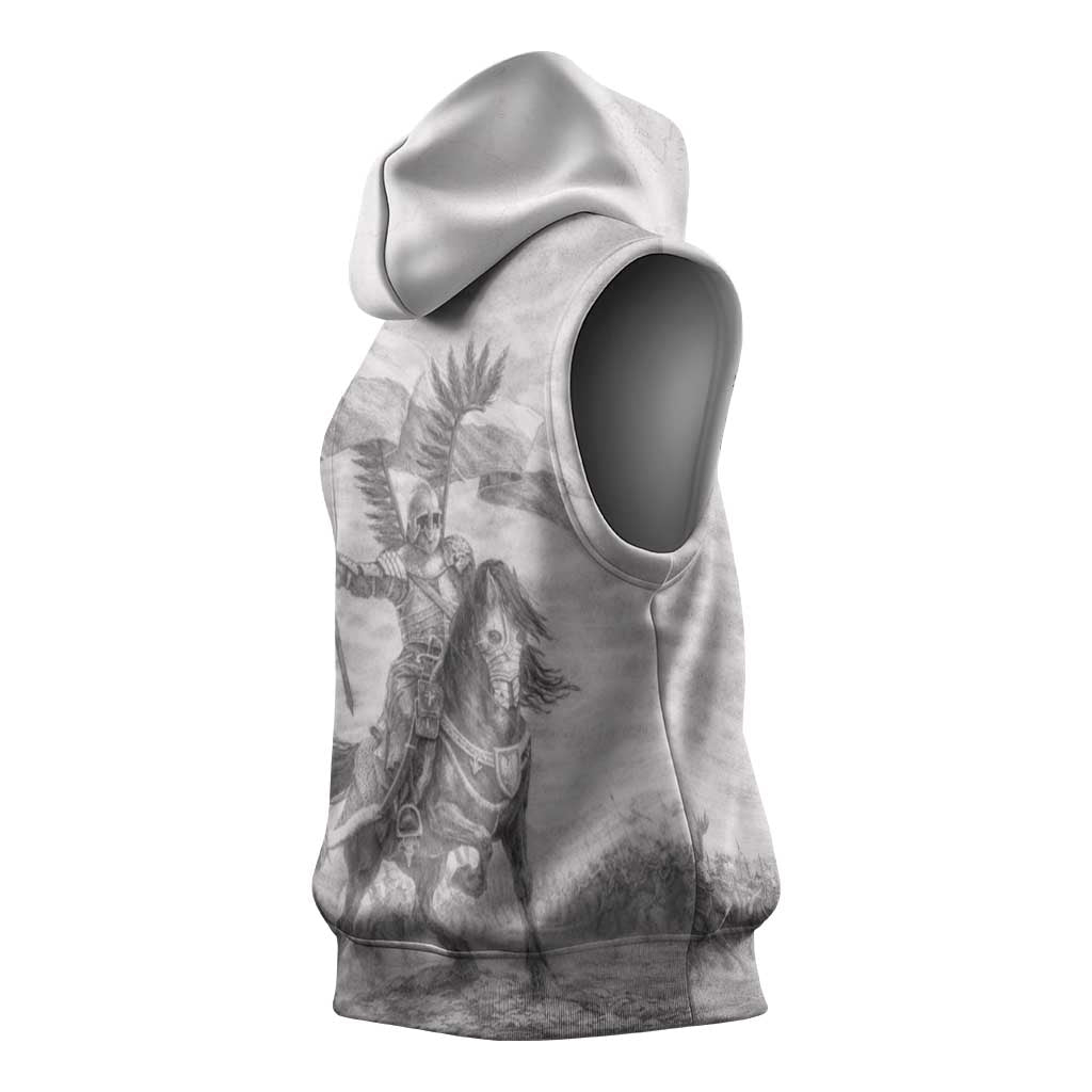 Polish-Lithuanian Commonwealth Sleeveless Hoodie Winged Hussars-Vintage Style
