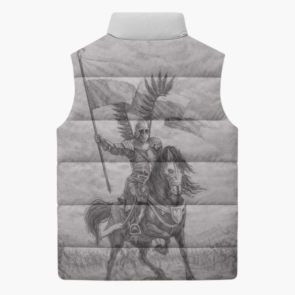 Polish-Lithuanian Commonwealth Sleeveless Puffer Jacket Winged Hussars-Vintage Style
