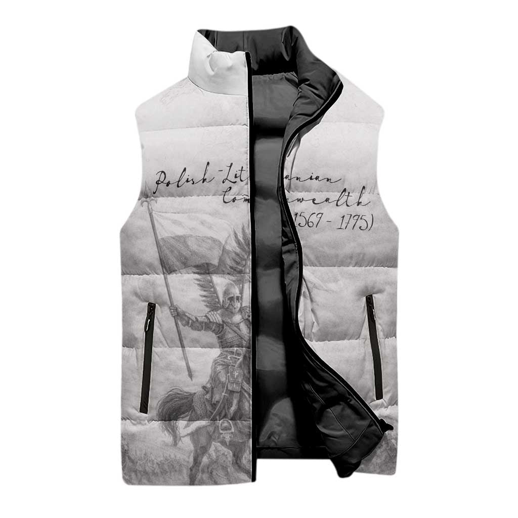 Polish-Lithuanian Commonwealth Sleeveless Puffer Jacket Winged Hussars-Vintage Style