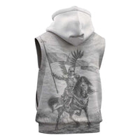 Polish-Lithuanian Commonwealth Sleeveless Zip Hoodie Winged Hussars-Vintage Style