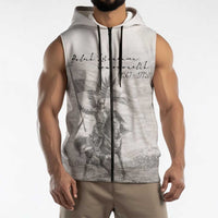 Polish-Lithuanian Commonwealth Sleeveless Zip Hoodie Winged Hussars-Vintage Style