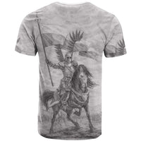 Polish-Lithuanian Commonwealth T Shirt Winged Hussars-Vintage Style