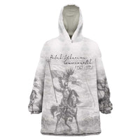 Polish-Lithuanian Commonwealth Wearable Blanket Hoodie Winged Hussars-Vintage Style