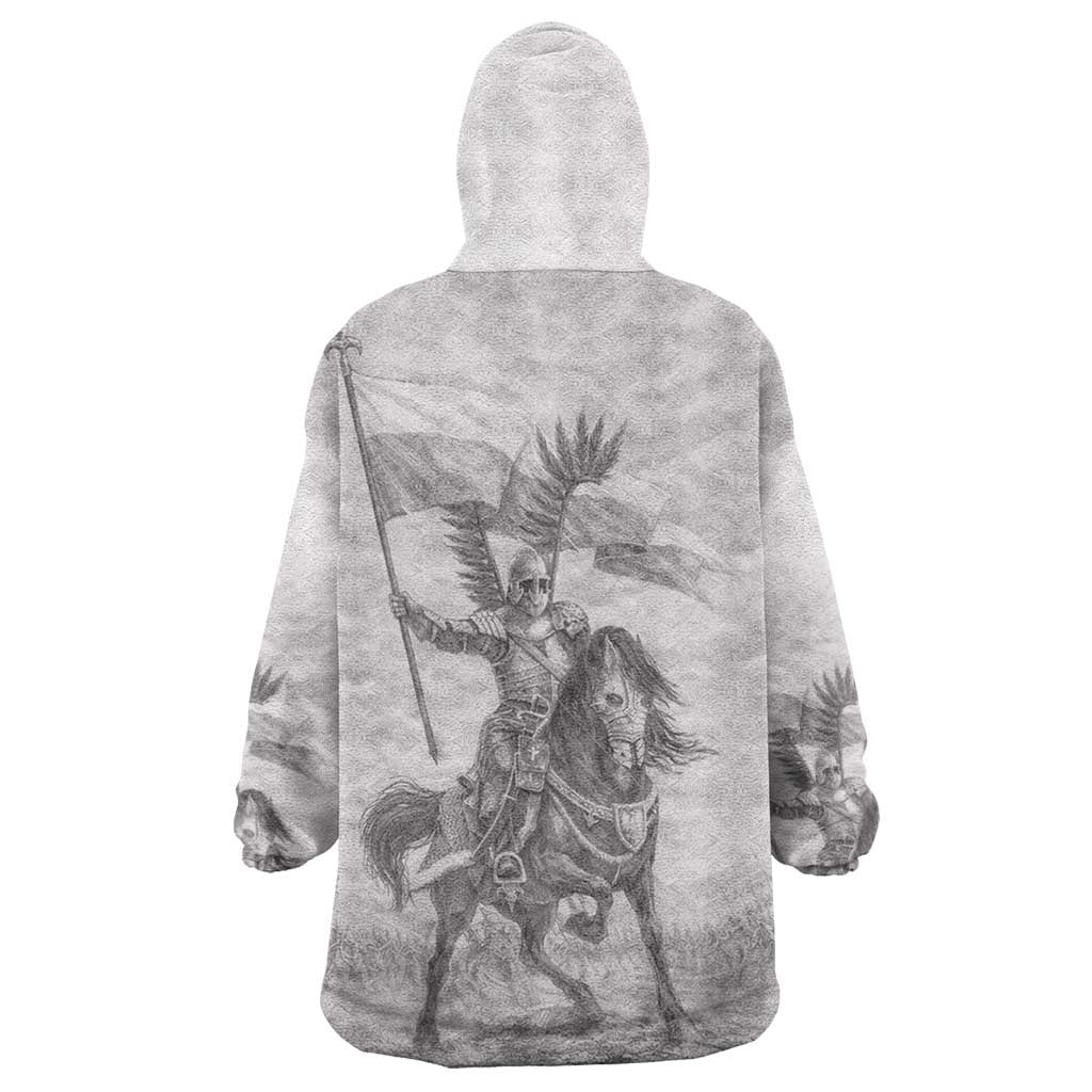 Polish-Lithuanian Commonwealth Wearable Blanket Hoodie Winged Hussars-Vintage Style