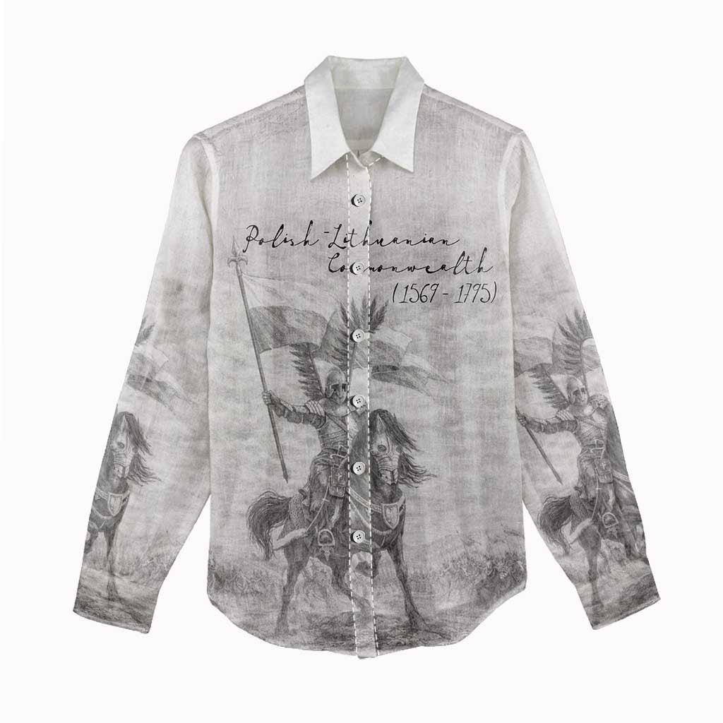 Polish-Lithuanian Commonwealth Women Casual Shirt Winged Hussars-Vintage Style