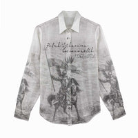 Polish-Lithuanian Commonwealth Women Casual Shirt Winged Hussars-Vintage Style