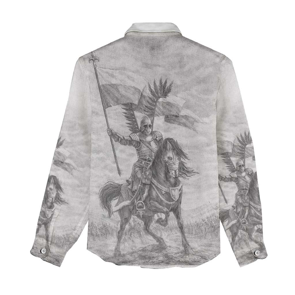 Polish-Lithuanian Commonwealth Women Casual Shirt Winged Hussars-Vintage Style