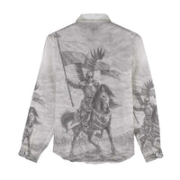 Polish-Lithuanian Commonwealth Women Casual Shirt Winged Hussars-Vintage Style