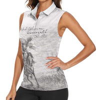 Polish-Lithuanian Commonwealth Women Sleeveless Polo Shirt Winged Hussars-Vintage Style