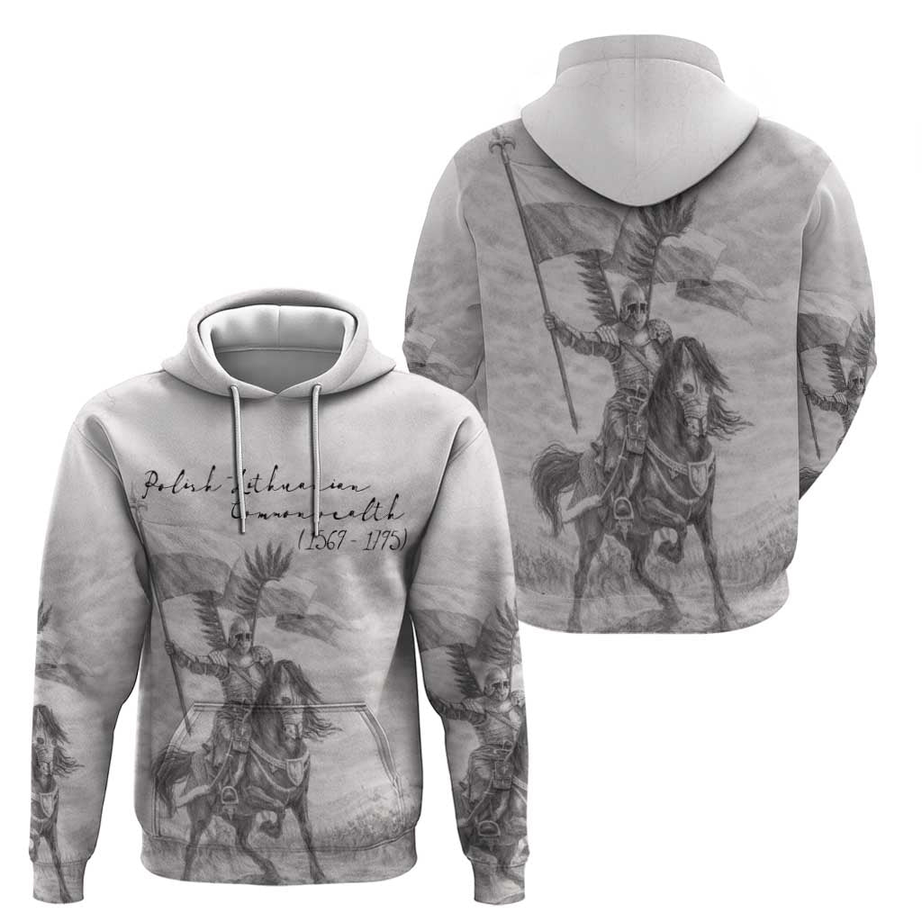 Polish-Lithuanian Commonwealth Zip Hoodie Winged Hussars-Vintage Style