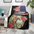 Kentucky Race For Rose 150th Blanket Horseshoe With American Flag Vintage Style