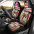 Kentucky Race For Rose 150th Car Seat Cover Horseshoe With American Flag Vintage Style