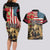 The First Kentucky Horse Racing Couples Matching Long Sleeve Bodycon Dress and Hawaiian Shirt Since 1875 American Flag Vintage Style - Wonder Print Shop