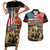 The First Kentucky Horse Racing Couples Matching Short Sleeve Bodycon Dress and Hawaiian Shirt Since 1875 American Flag Vintage Style - Wonder Print Shop
