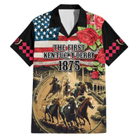 The First Kentucky Horse Racing Family Matching Mermaid Dress and Hawaiian Shirt Since 1875 American Flag Vintage Style - Wonder Print Shop