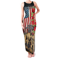 The First Kentucky Horse Racing Family Matching Tank Maxi Dress and Hawaiian Shirt Since 1875 American Flag Vintage Style - Wonder Print Shop