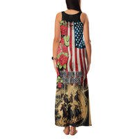 The First Kentucky Horse Racing Family Matching Tank Maxi Dress and Hawaiian Shirt Since 1875 American Flag Vintage Style - Wonder Print Shop