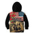 The First Kentucky Horse Racing Kid Hoodie Since 1875 American Flag Vintage Style - Wonder Print Shop
