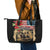 The First Kentucky Horse Racing Leather Tote Bag Since 1875 American Flag Vintage Style