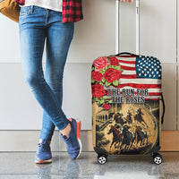The First Kentucky Horse Racing Luggage Cover Since 1875 American Flag Vintage Style - Wonder Print Shop