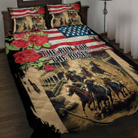 The First Kentucky Horse Racing Quilt Bed Set Since 1875 American Flag Vintage Style - Wonder Print Shop
