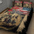 The First Kentucky Horse Racing Quilt Bed Set Since 1875 American Flag Vintage Style