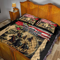 The First Kentucky Horse Racing Quilt Bed Set Since 1875 American Flag Vintage Style - Wonder Print Shop